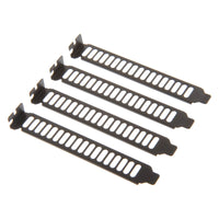 SilverStone SST-Aeroslots-BP PCI Slotblenden, 4 Stück - schwarz