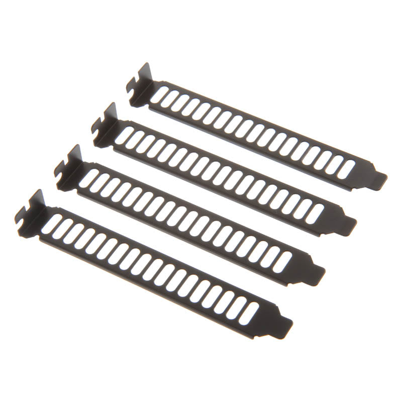SilverStone SST-Aeroslots-BP PCI Slotblenden, 4 Stück - schwarz