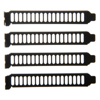 SilverStone SST-Aeroslots-BP PCI Slotblenden, 4 Stück - schwarz