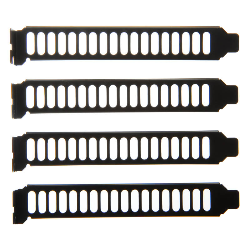 SilverStone SST-Aeroslots-BP PCI Slotblenden, 4 Stück - schwarz