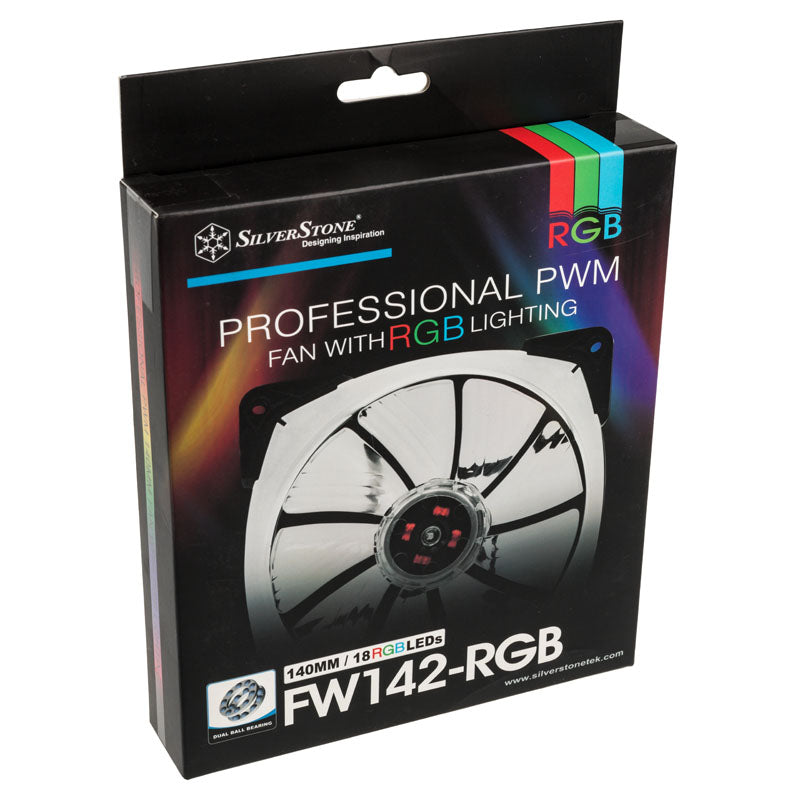 Silverstone FW 140mm Noir RVB PWM