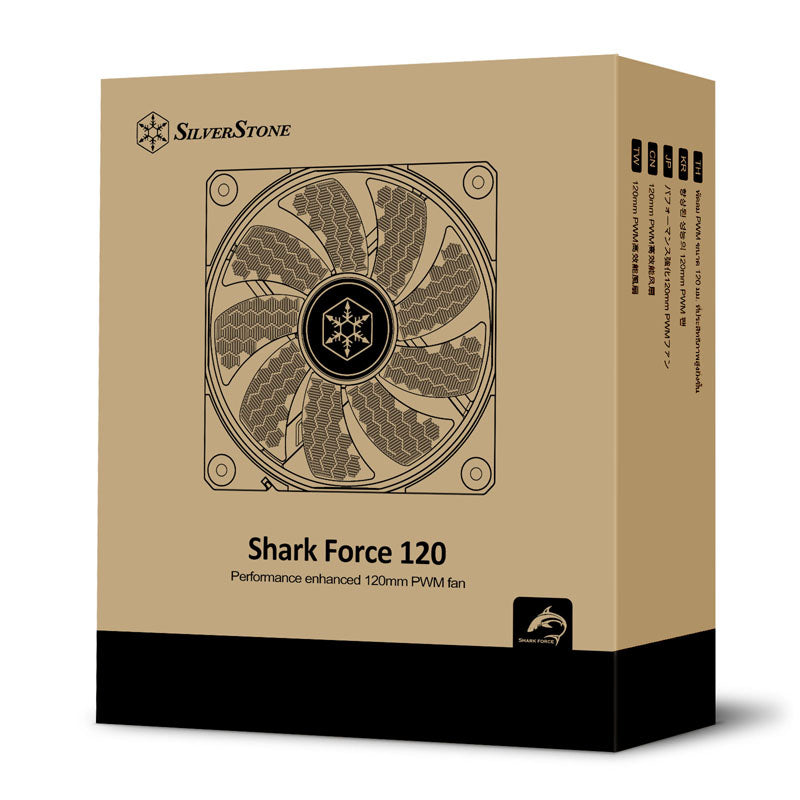 Silverstone Shark Force 120 mm noir PWM pack de 1