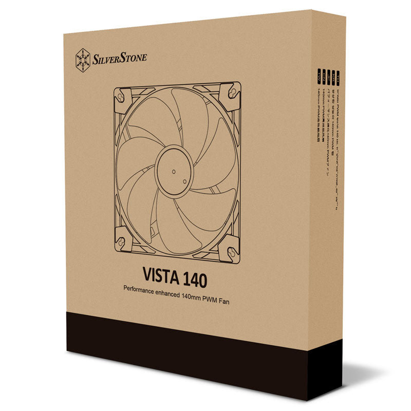 SilverStone VISTA Performance PWM Lüfter - 140 mm, Schwarz