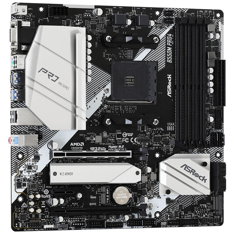 ASRock B550M Pro4 AM4 DDR4 Micro ATX