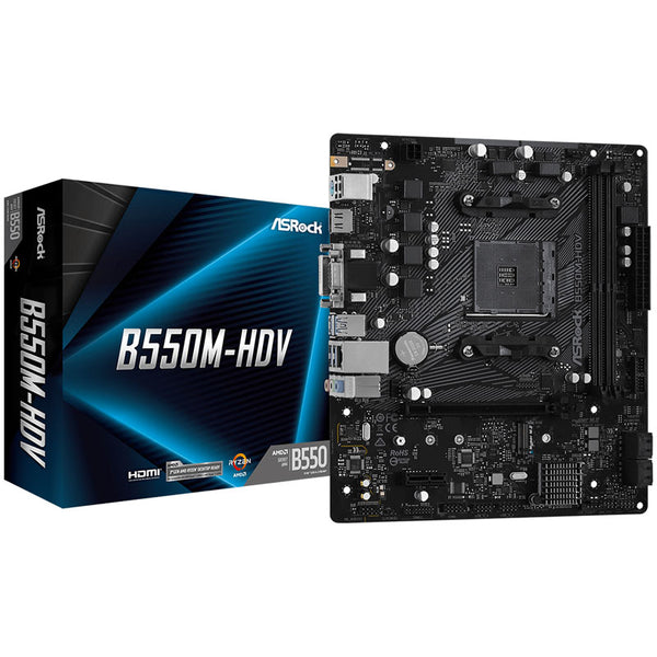 ASRock B550 M-HDV AM4 DDR4 Micro ATX