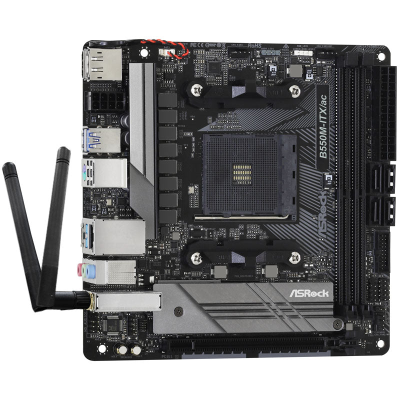 ASRock B550M-ITX/ac, AMD B550 Mainboard - Sockel AM4