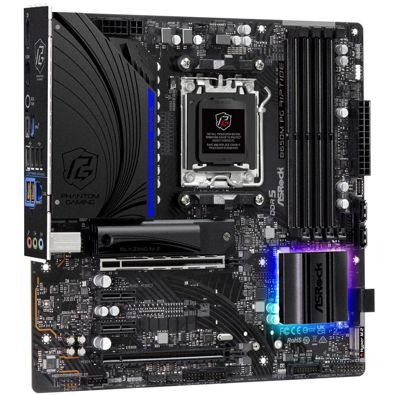 ASRock B650M PG Riptide, AMD B650 Mainboard - Sockel AM5, DDR5