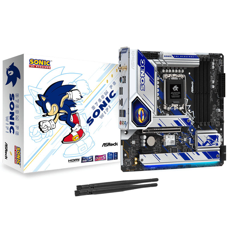 ASRock B760M PG Sonic WiFi, Intel B760 Mainboard - Sockel 1700, DDR5