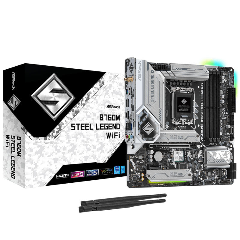 ASRock B760M Steel Legend WiFi DDR5 Micro ATX