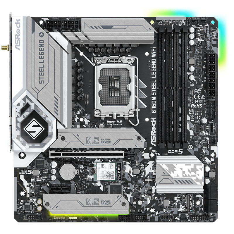 ASRock B760M Steel Legend WiFi DDR5 Micro ATX