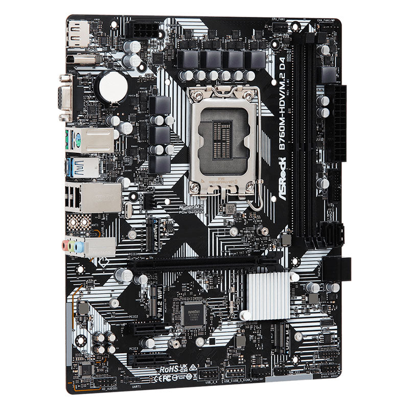 ASRock B760M-HDV/M.2 D4, Intel B760 Mainboard - Sockel 1700, DDR4
