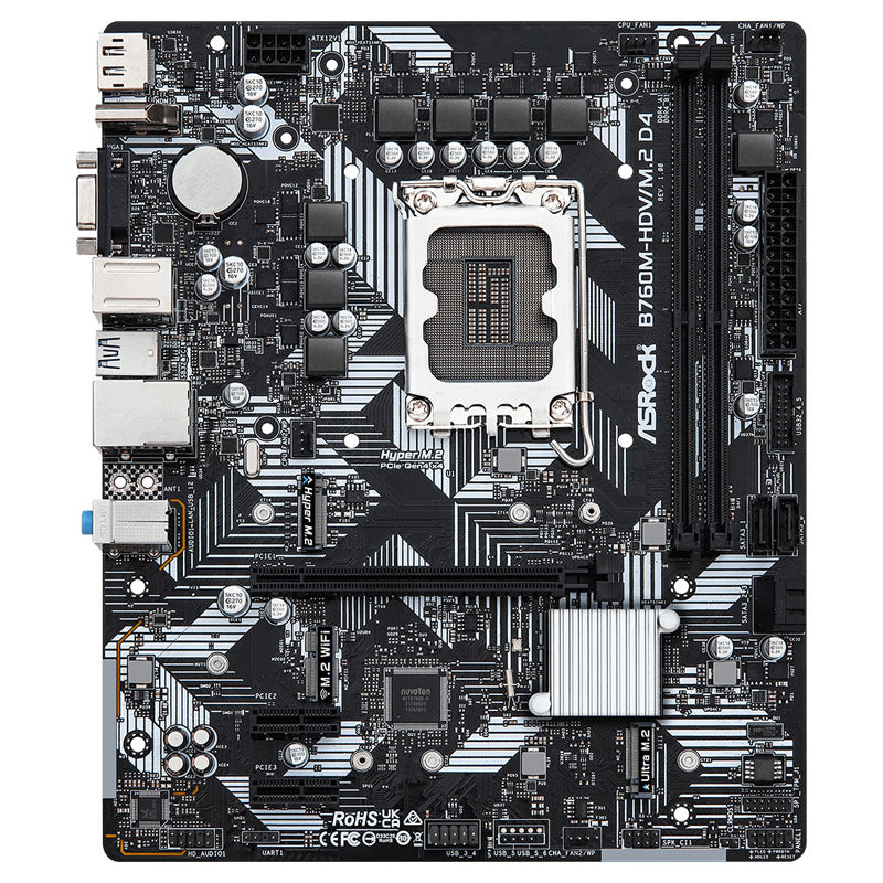 ASRock B760M HDV/M.2 D4 LGA1700 DDR4 Micro ATX