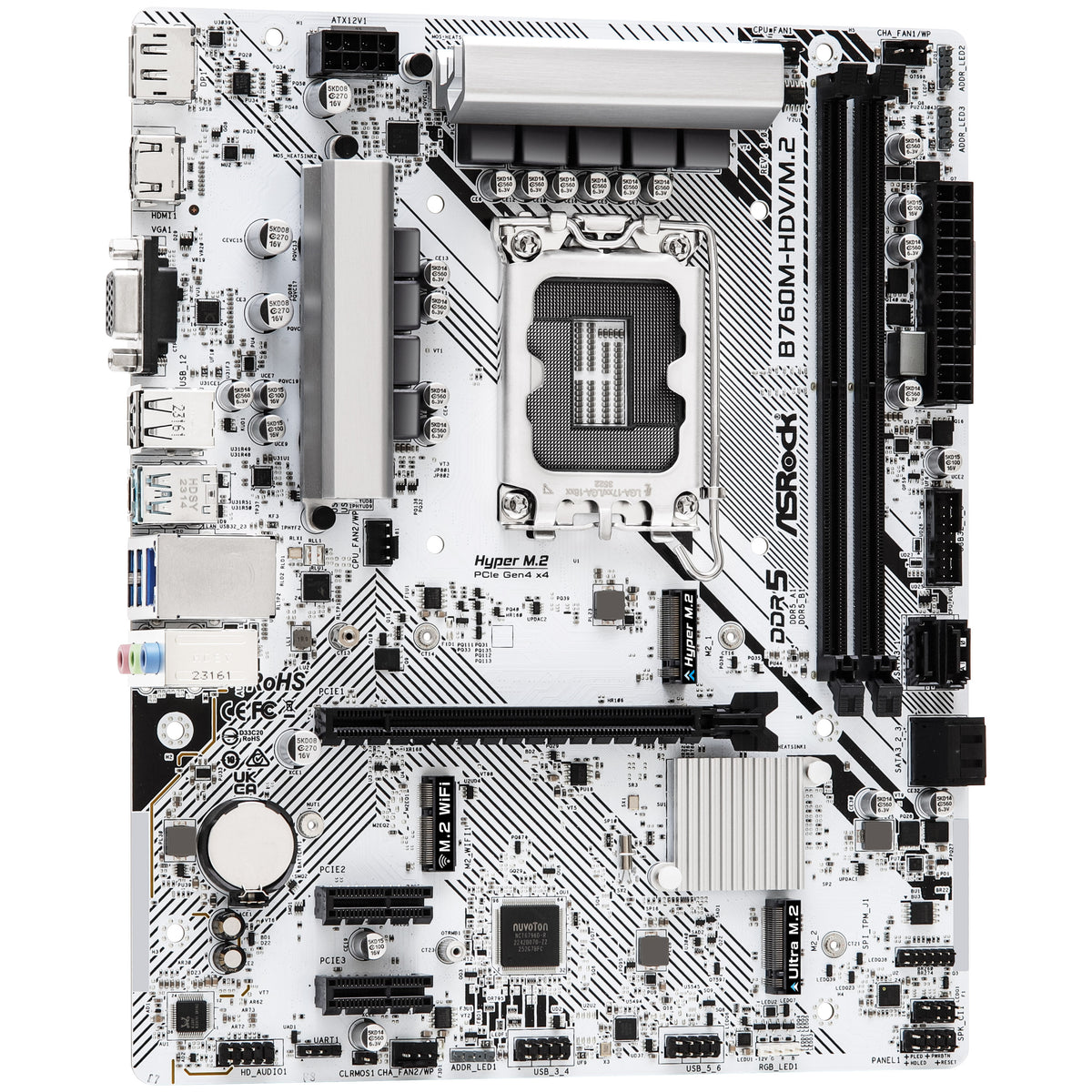 ASRock B760M-HDV/M.2 LGA1700 DDR5 Micro ATX
