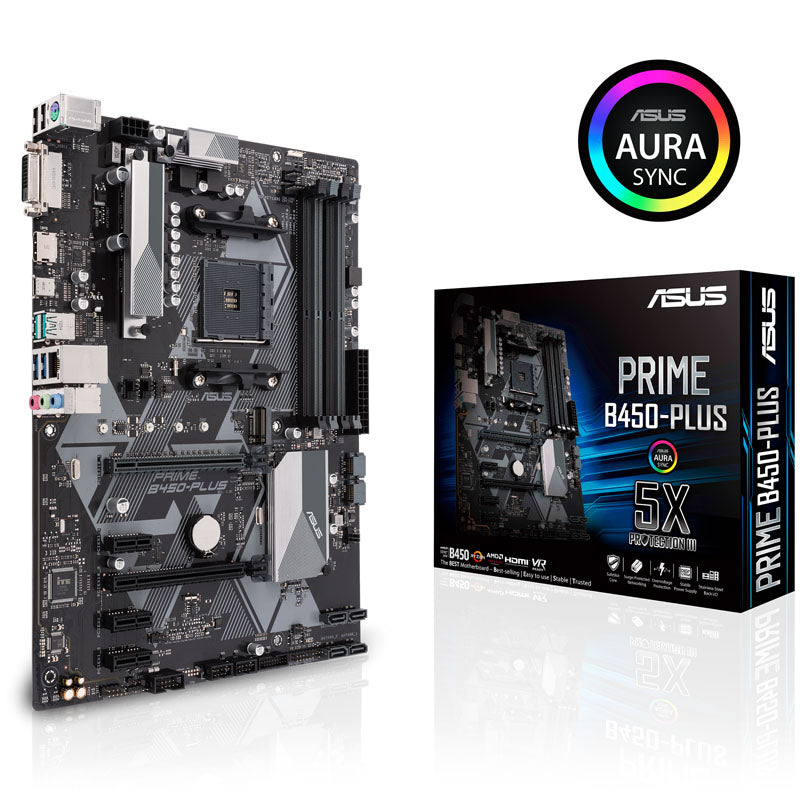 ASUS PRIME B450-Plus, AMD B450 Mainboard - Sockel AM4