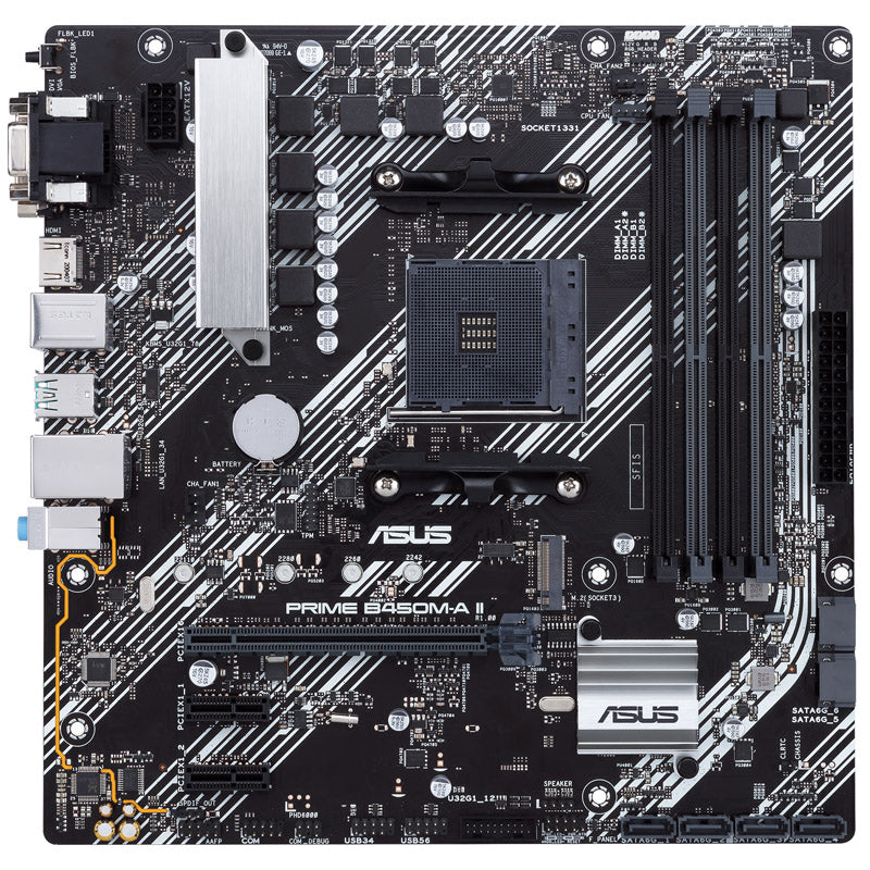 ASUS PRIME B450M-A II, AMD B450 Mainboard - Sockel AM4