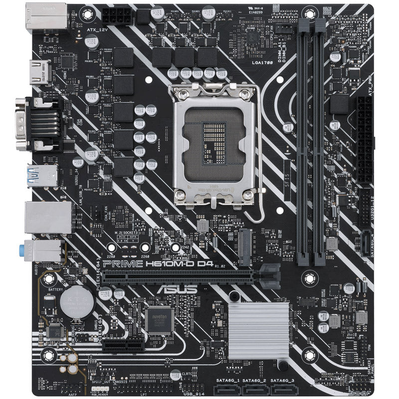 Asus H610 PRIME M-D D4 LGA1700 DDR4 Micro ATX