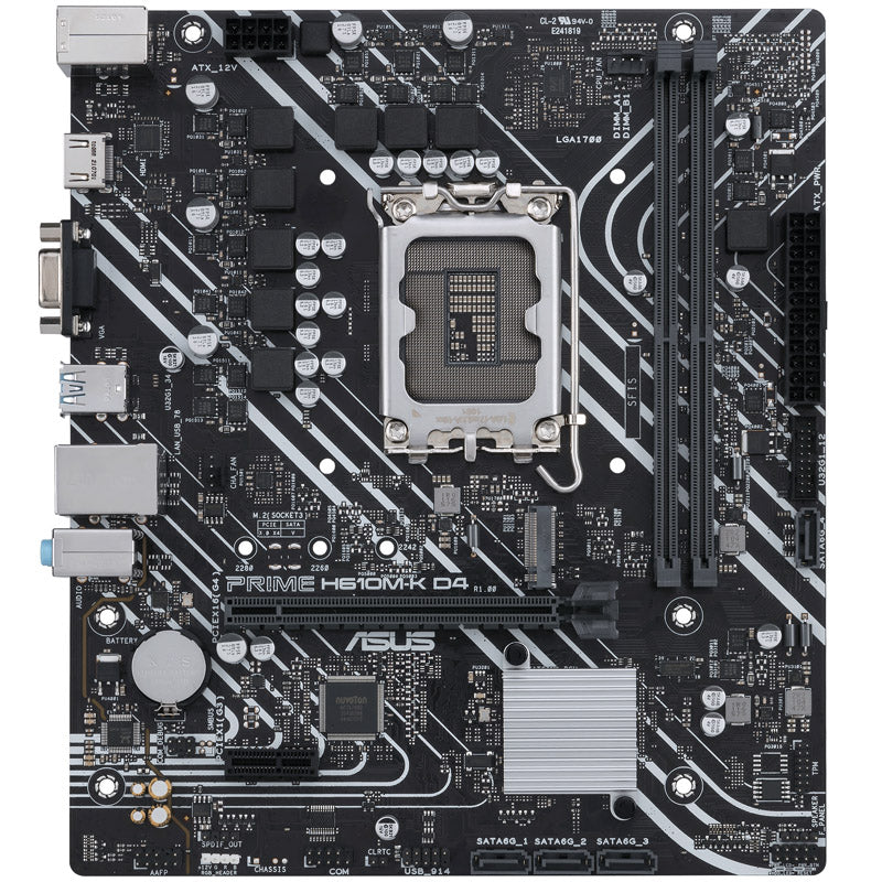 ASUS Prime H610M-K D4, Intel H610 Mainboard - Sockel 1700, DDR4