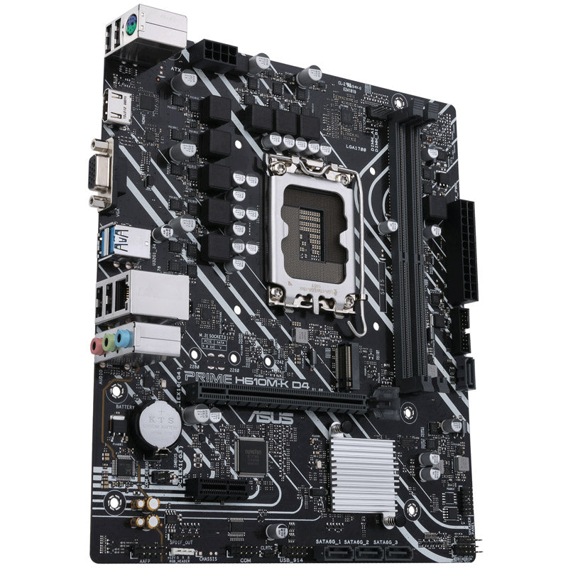ASUS Prime H610M-K D4, Intel H610 Mainboard - Sockel 1700, DDR4