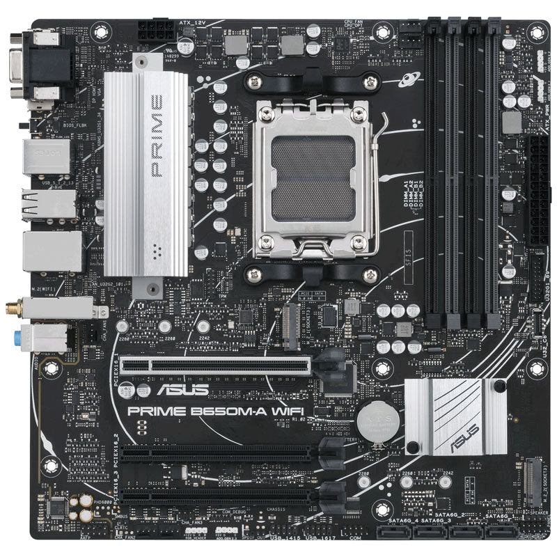 ASUS Prime B650M-A WiFi, AMD B650 Mainboard - Sockel AM5, DDR5