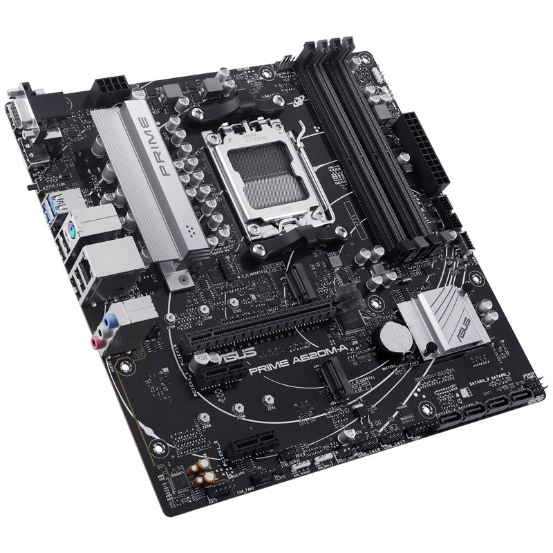 ASUS Prime A620M-A-CSM, AMD A620 Mainboard - Sockel AM5, DDR5