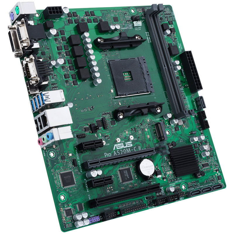 ASUS PRO A520M-C II/CSM, AMD A520 Mainboard, Socket AM4, DDR4