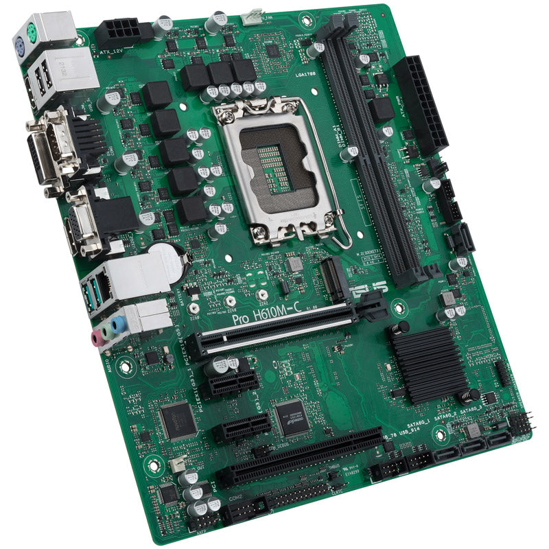 ASUS PRO H610M-C-CSM, Intel H610 Mainboard, Sockel 1700, DDR5