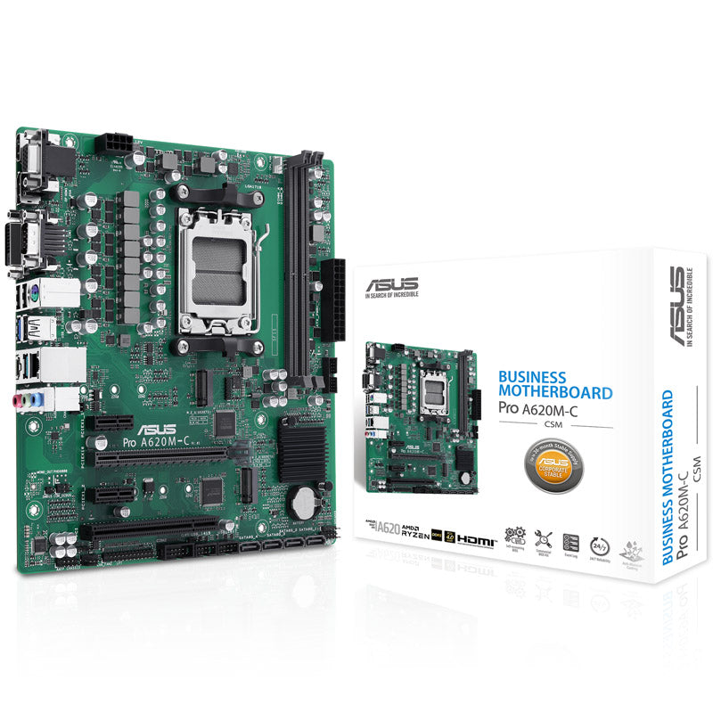 Asus AMD A620 Pro A620M-C-CSM AM5 DDR5 Micro ATX