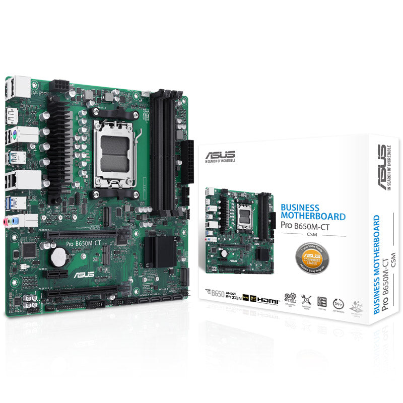 ASUS PRO B650M-CT-CSM, AMD B650 Mainboard, Sockel AM5, DDR5