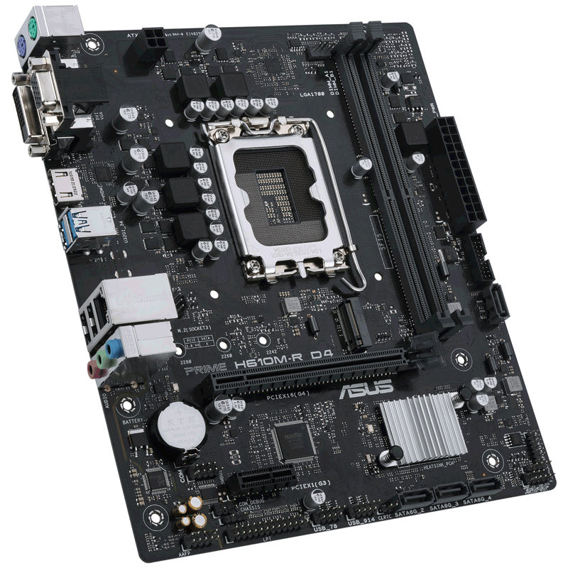 ASUS Prime H610M-R D4-SI, Intel H610 Mainboard, Sockel 1700, DDR4