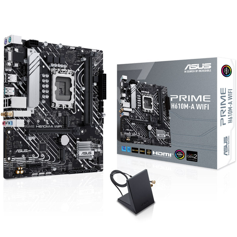 ASUS Prime H610M-A WIFI, Intel H610 Mainboard - Sockel 1700, DDR5