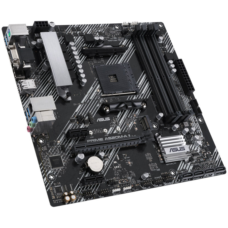 ASUS Prime A520M-A II/CSM, AMD A520 Mainboard, Sockel Socket AM4, DDR4