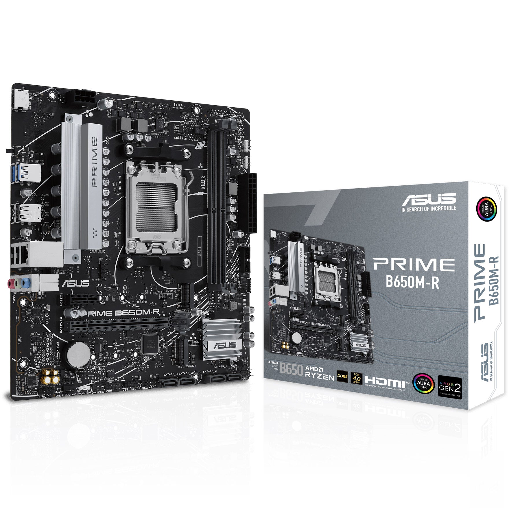 ASUS Prime B650M-R Mainboard - B650-Chipsatz, Sockel AM5, DDR5