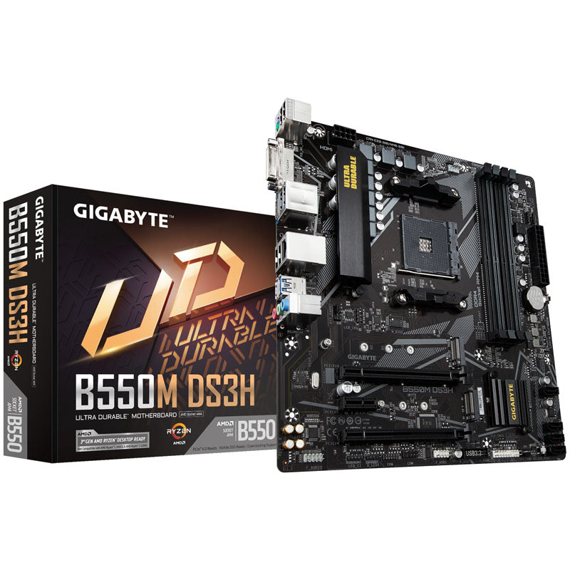 GIGABYTE B550M DS3H, AMD B550 Mainboard - Sockel AM4