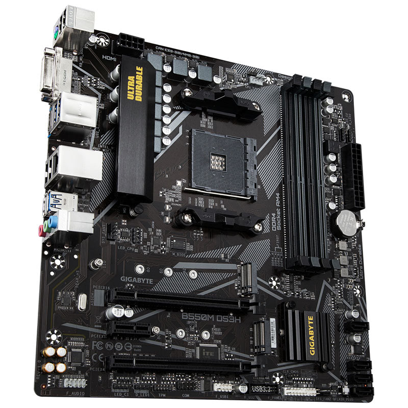 GIGABYTE B550M DS3H, AMD B550 Mainboard - Sockel AM4