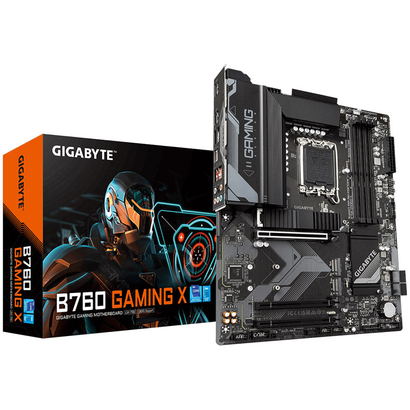 GIGABYTE B760 Gaming X, Intel B760 Mainboard, Sockel 1700, DDR5