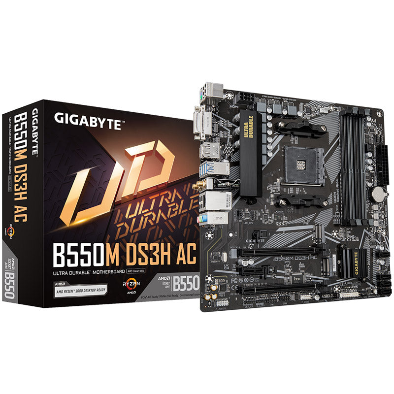 Gigabyte B550M DS3H AC DDR4 Micro ATX