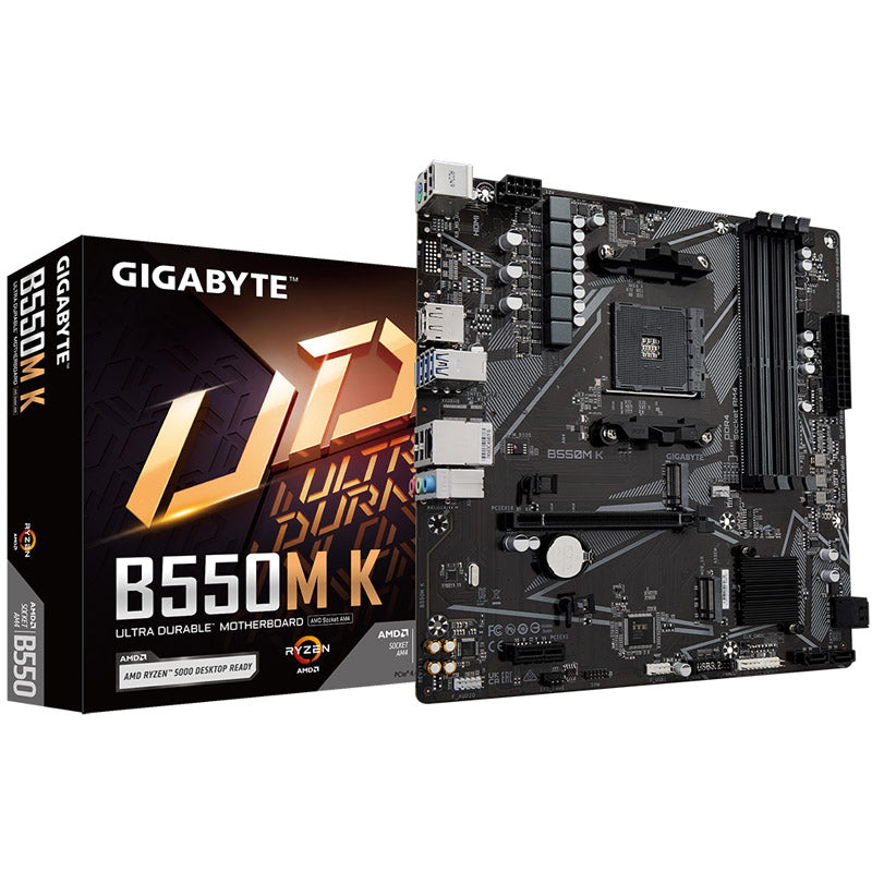 GIGABYTE B550M K, AMD B550 Mainboard - Sockel AM4, DDR4