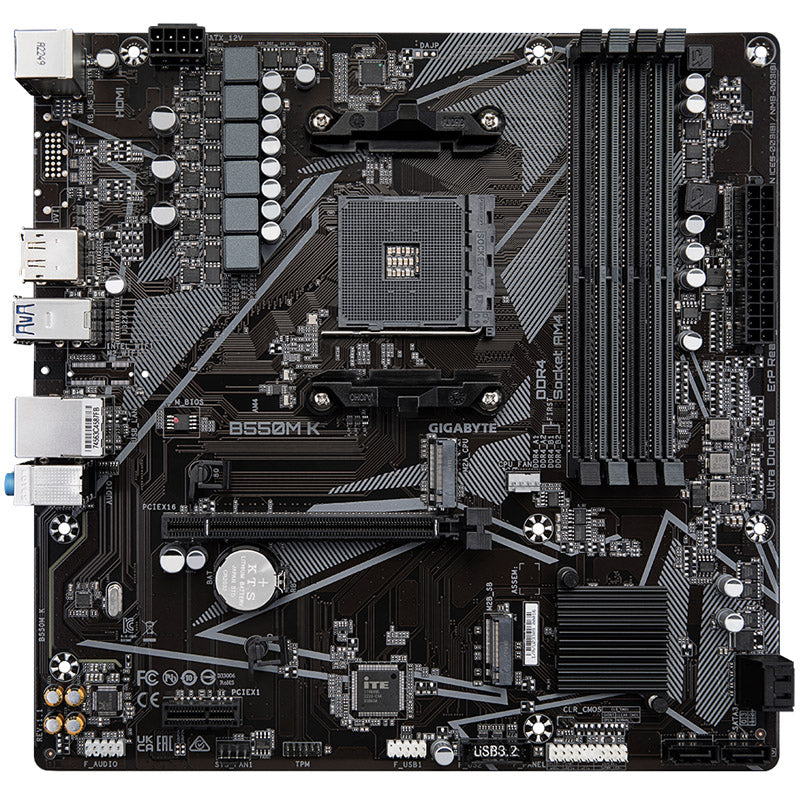Gigabyte B550M K AM4 DDR4 Micro ATX