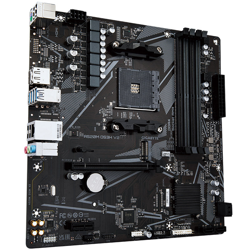GIGABYTE A520M DS3H V2, AMD A520 Mainboard - Sockel AM4