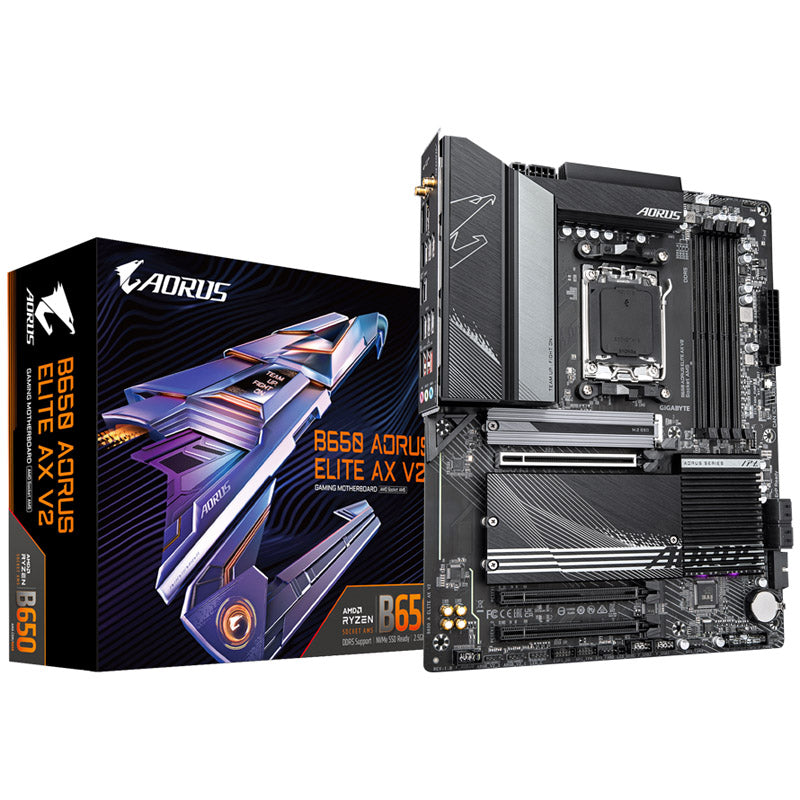 GIGABYTE B650 Aorus Elite AX V2, AMD B650 Mainboard - Sockel AM5, DDR5