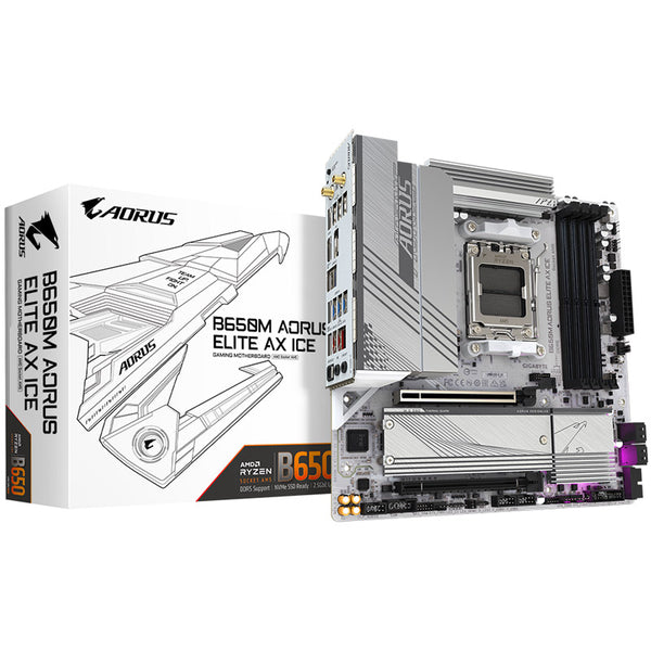 Gigabyte B650M AORUS ELITE AX ICE DDR5 Micro ATX