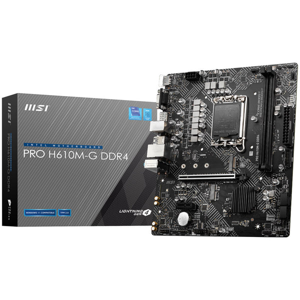 MSI H610 PRO H610M-G LGA1700 DDR4 Micro ATX