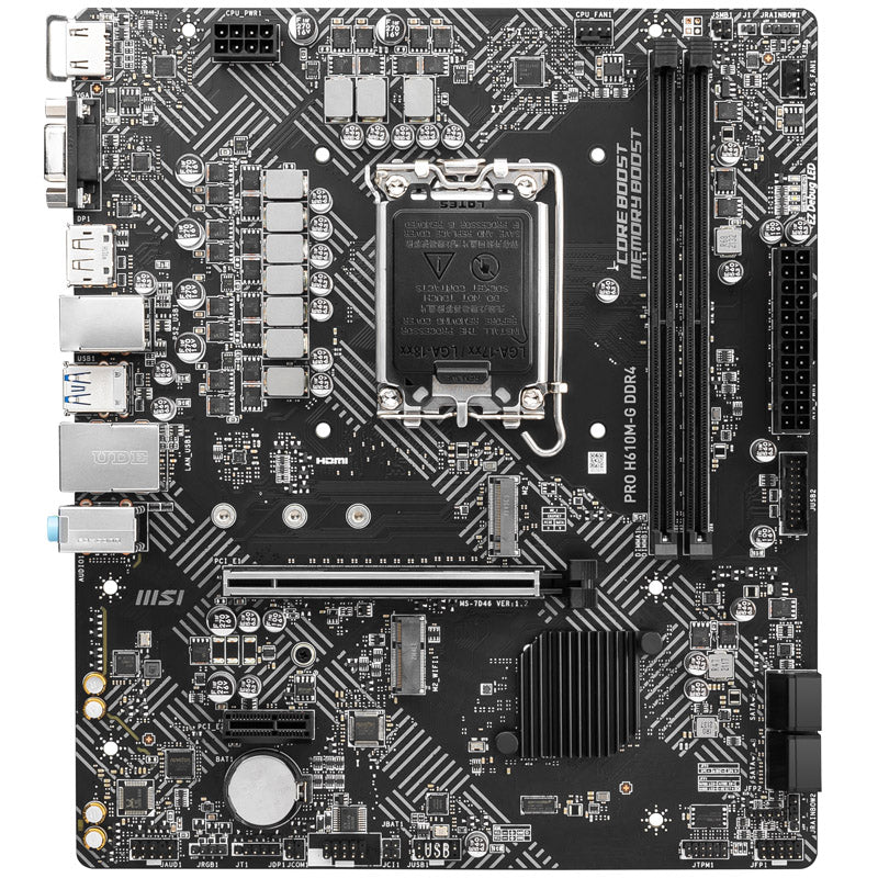 MSI H610 PRO H610M-G LGA1700 DDR4 Micro ATX