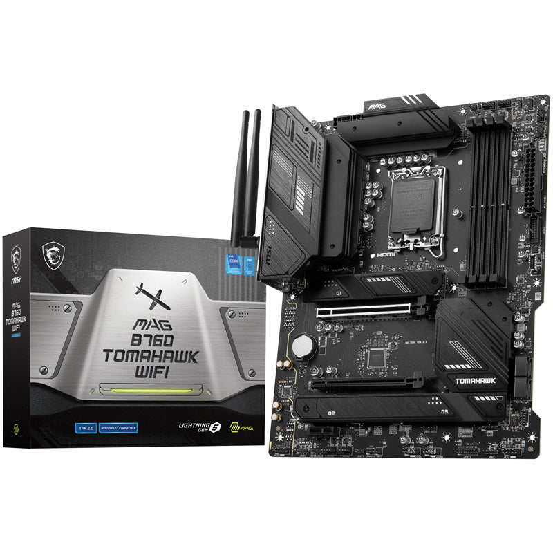 MSI MAG B760 Tomahawk WiFi, Intel B760 Mainboard - Sockel 1700, DDR5