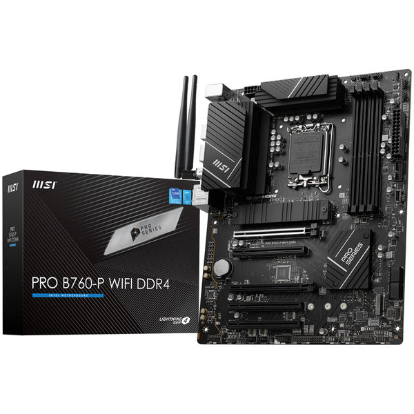 MSI Pro B760-P WiFi DDR4, Intel B760 Mainboard - Sockel 1700, DDR4