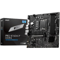MSI Pro B760M-P DDR4, Intel B760 Mainboard - Sockel 1700, DDR4