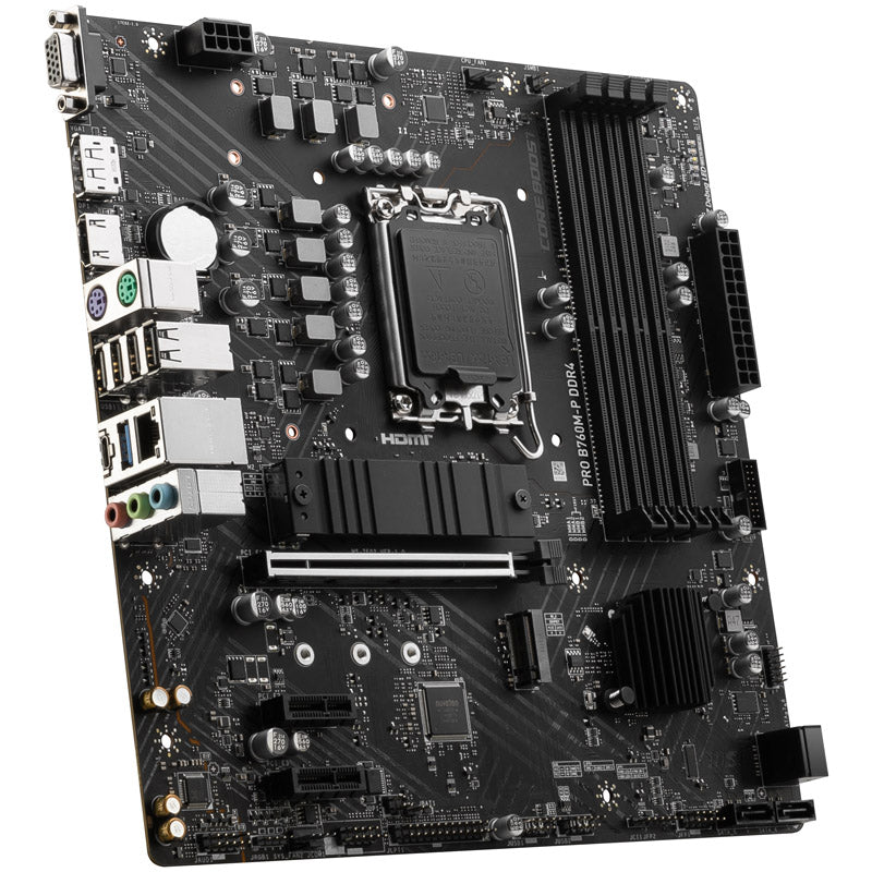 MSI Pro B760M-P DDR4, Intel B760 Mainboard - Sockel 1700, DDR4