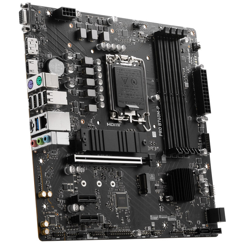 MSI Pro B760M-P, Intel B760 Mainboard - Sockel 1700, DDR5