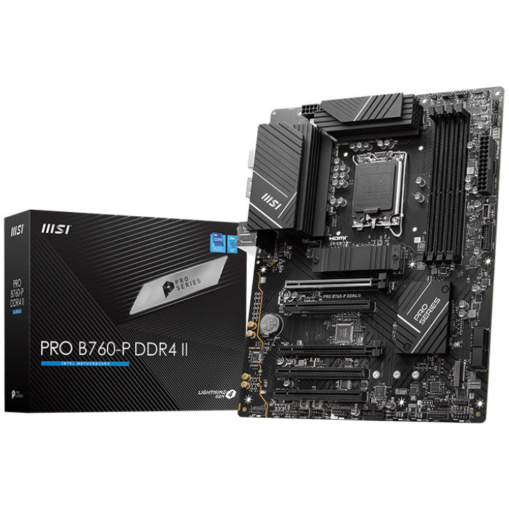 MSI Pro B760-P DDR4 II, Intel B760 Mainboard - Sockel 1700, DDR4