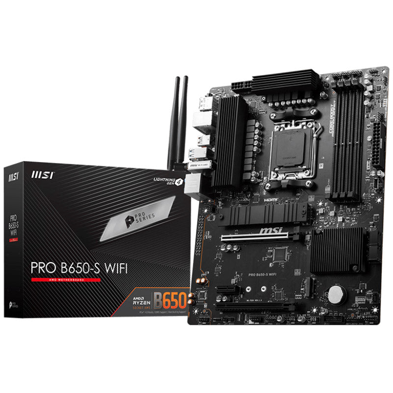 MSI Pro B650-S WiFi, AMD B650  Mainboard - Sockel AM5, DDR5
